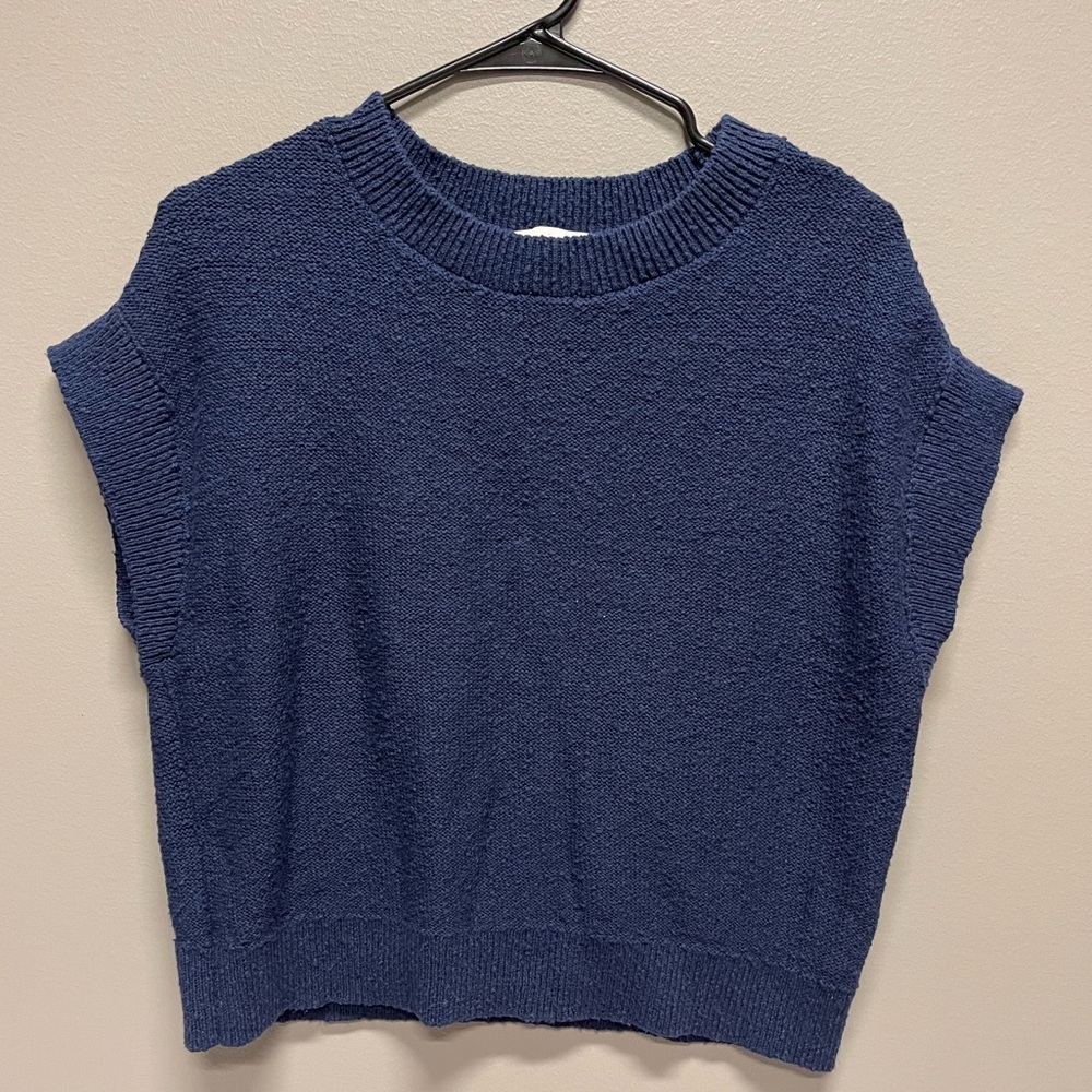 LOFT Dark Blue Knit Top